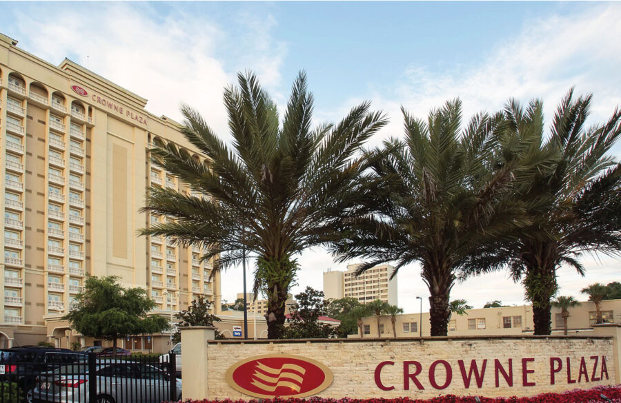Crowne Plaza Orlando Downtown Exterior with Logo Signage